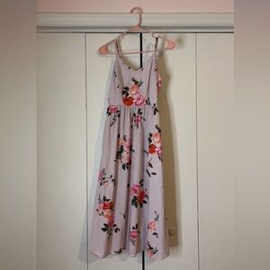 STUNNING PINK ROSES DRESS 🌷